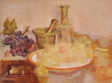 bodegón con uvas contemporáneo Tamara de Lempicka Pinturas al óleo